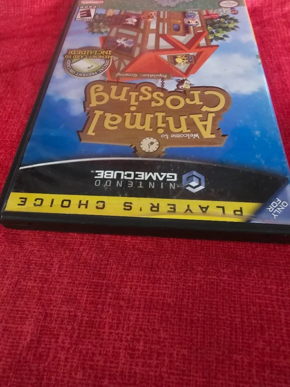 Animal Crossing GameCube OEM Case + Manual + Memory Card Case Only No Game Disc